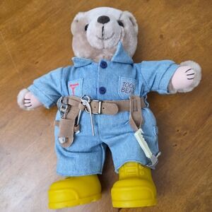 1990 Tim Allen Signature Tools Plush "Tool Bear" Toy with Outfit and Accessories